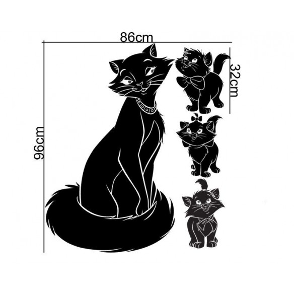 Sticker decorativ Pisicute