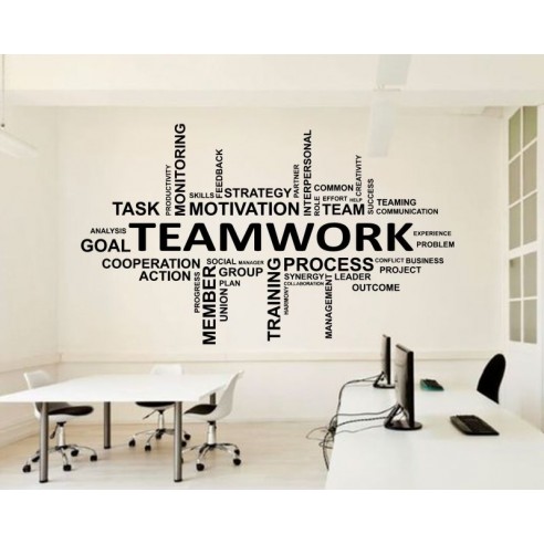 Sticker de perete pentru birou - Teamwork